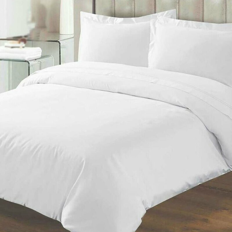 Percale Duvet Cover+Fitted Sheet complete Set