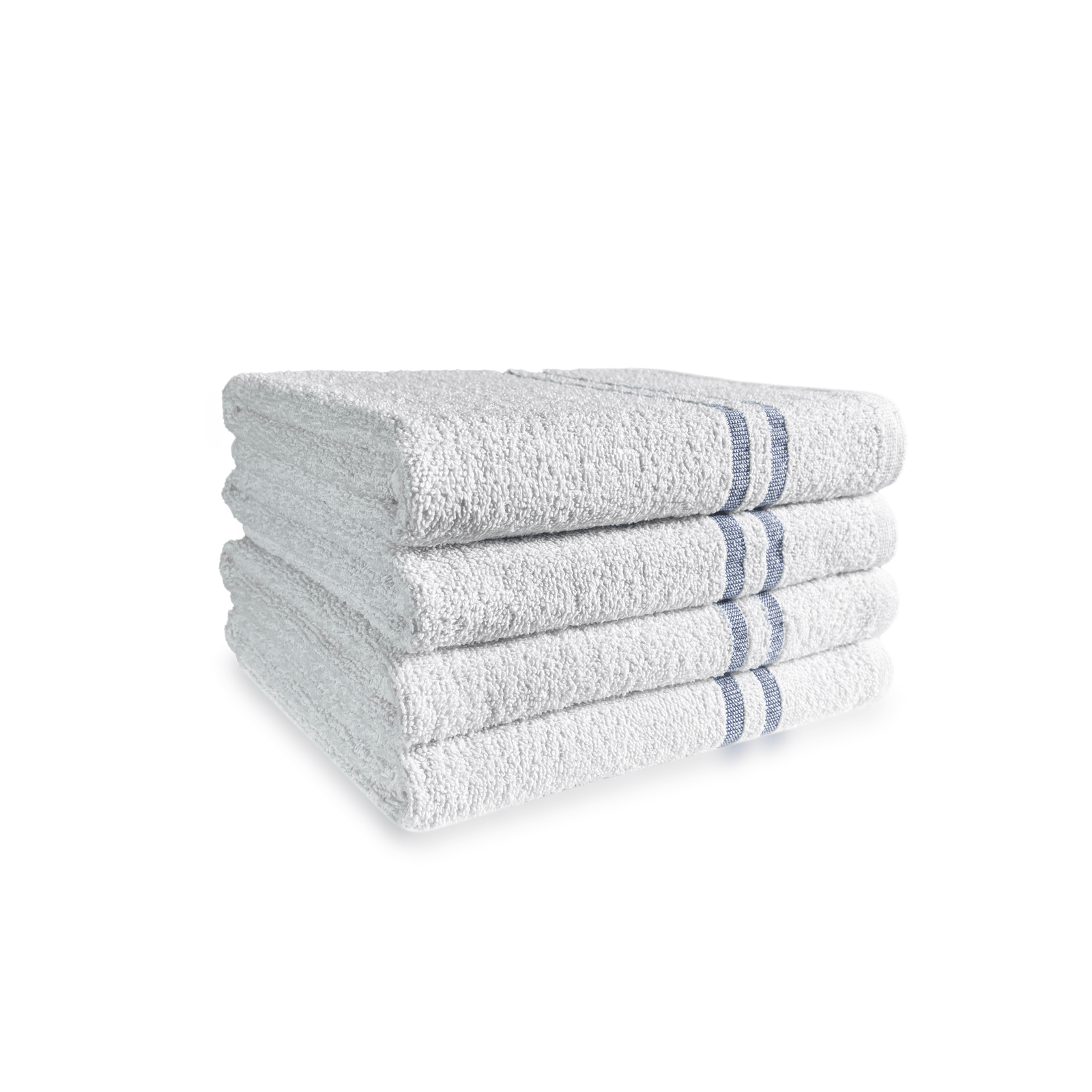 Cotton Blue Header Bar Leisure Bath Towels