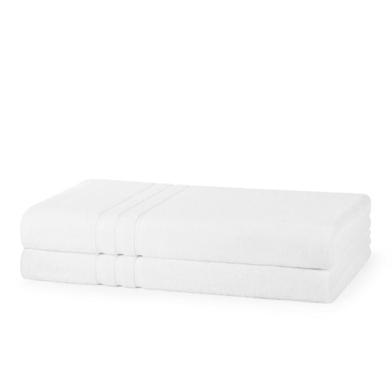 Double Yarn White Bath Sheet