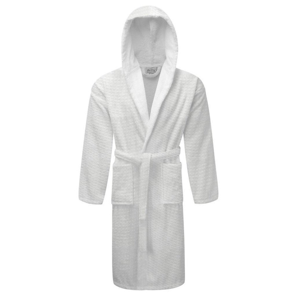Premium 2in1 'Waffle Outer' 'Towelling Inner' Dressing Gowns Hooded