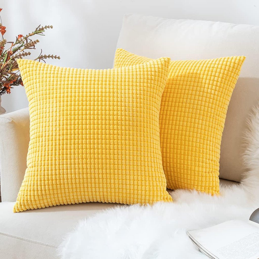 Corn Corduroy Cushion Covers