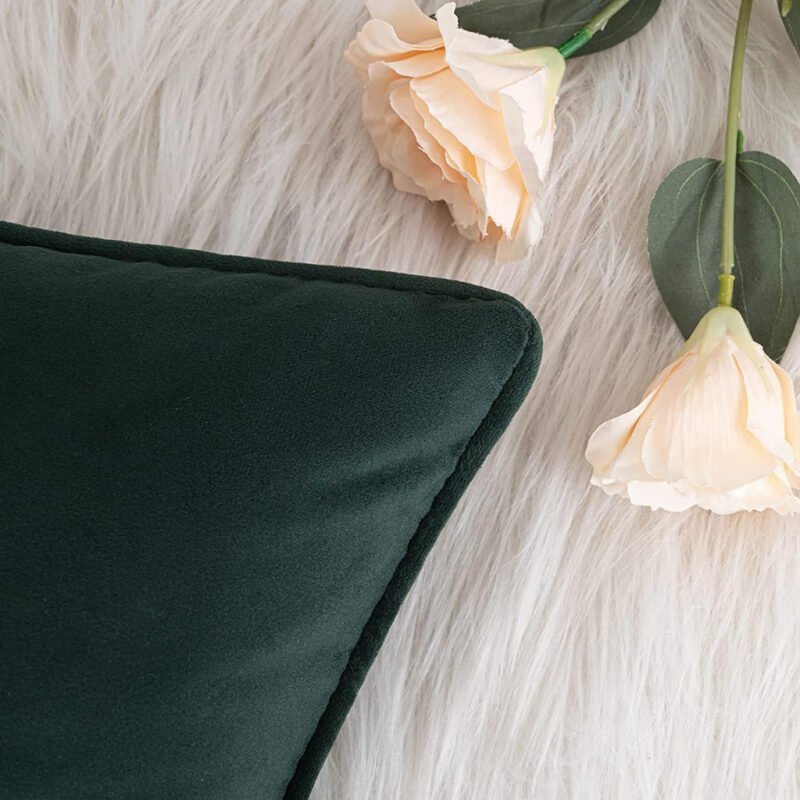 Piped Velvet Cushion Covers